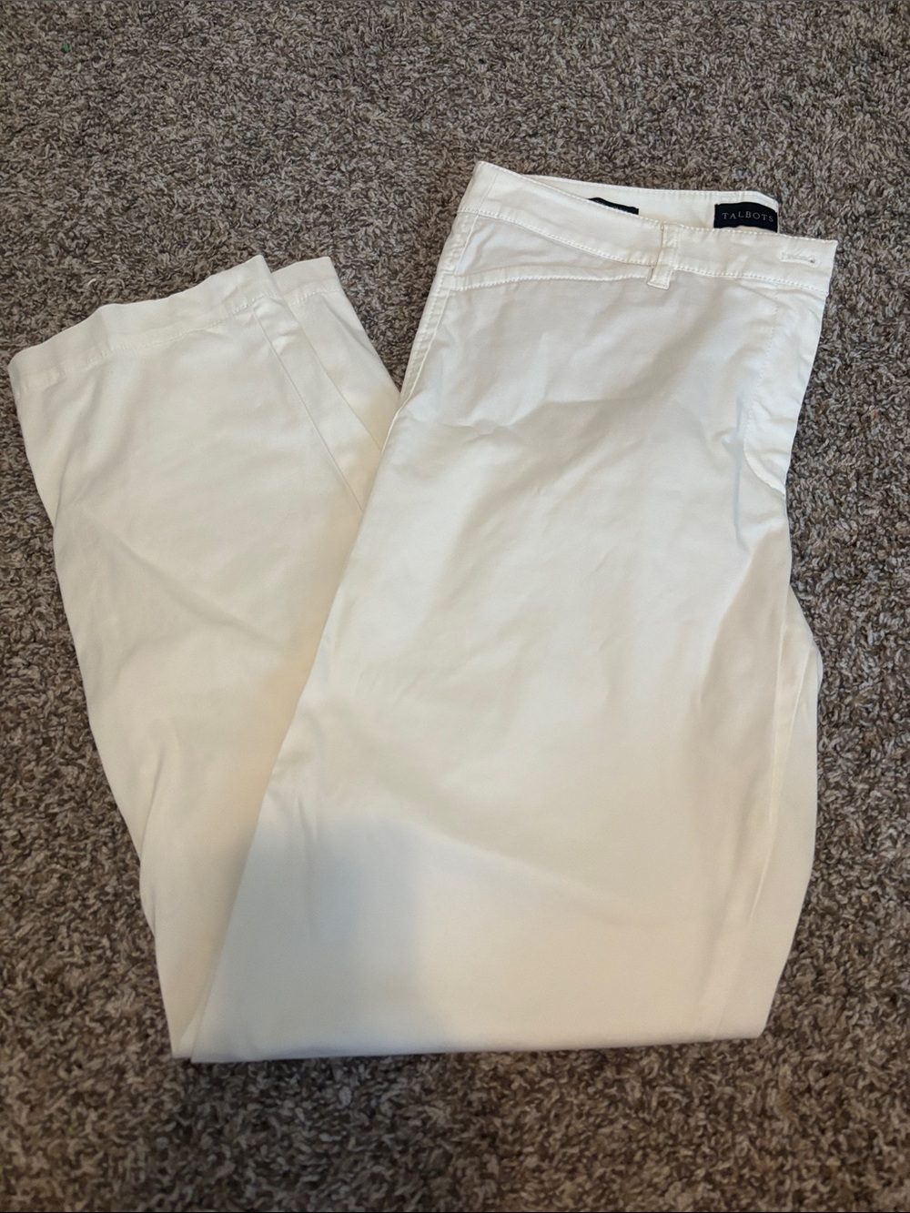Talbots Men's Cream Chino Pants